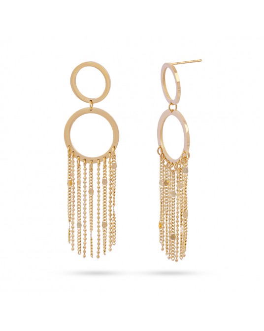 Pendientes flecos de acero de Anartxy