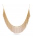 Collar corto flecos acero de Anartxy