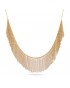 Collar corto flecos acero de Anartxy