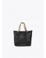 Shopper acolchado negro mini de Lola Casademunt