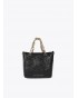 Shopper acolchado negro mini de Lola Casademunt