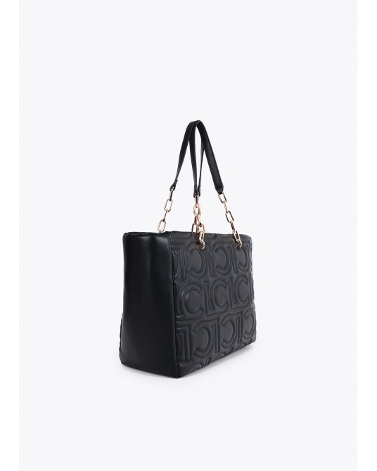 Bolso shopper NEGRO acolchado de Lola Casademunt