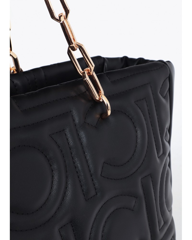 Bolso shopper NEGRO acolchado de Lola Casademunt