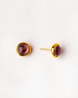 Pendientes botòn Amatista de Velatti