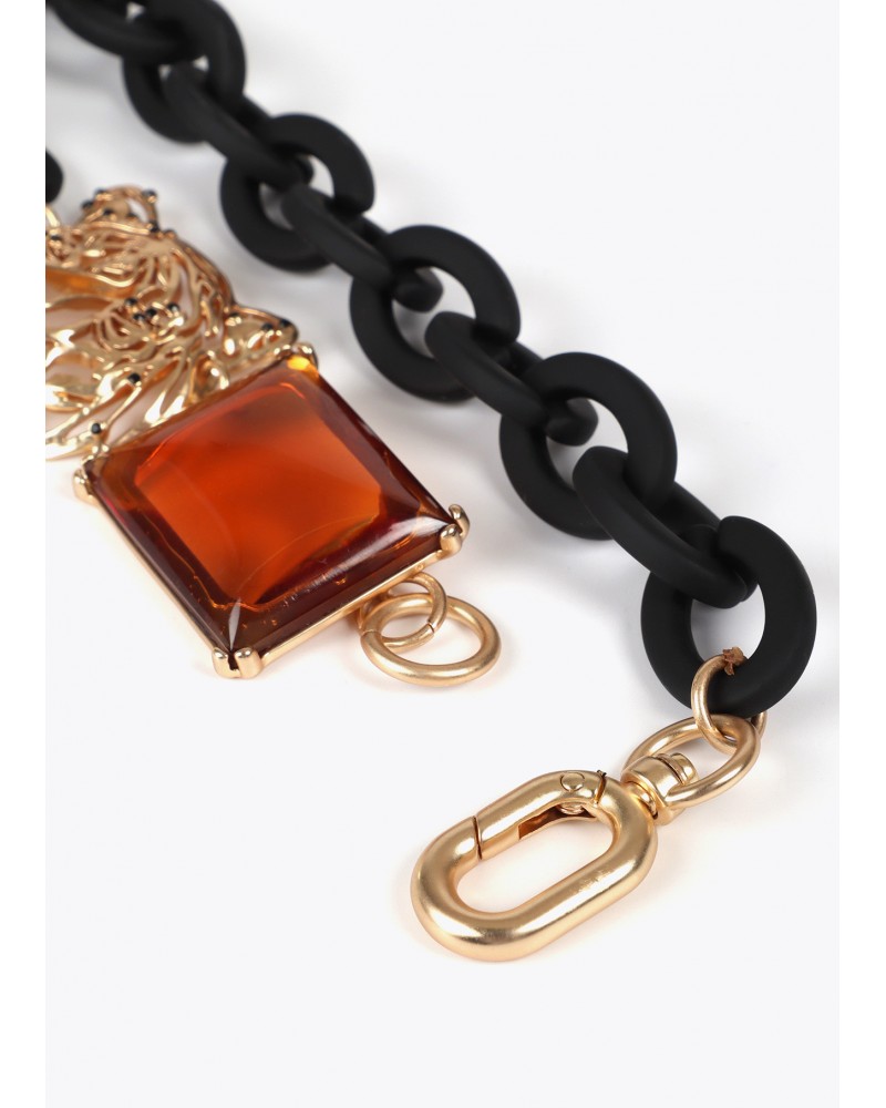 Collar corto cadena tigre y cristal de Lola Casademunt