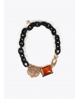 Collar corto cadena tigre y cristal de Lola Casademunt