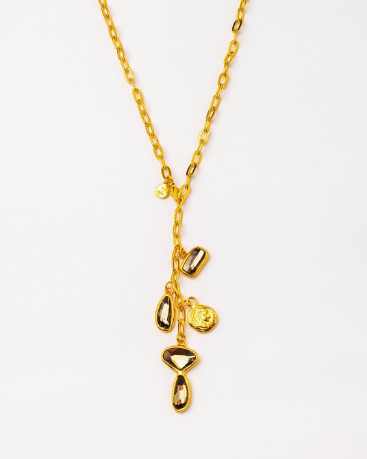 Collar largo con cristal checo de Velatti