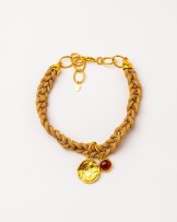 Collar corto trenzado con carneola de Velatti