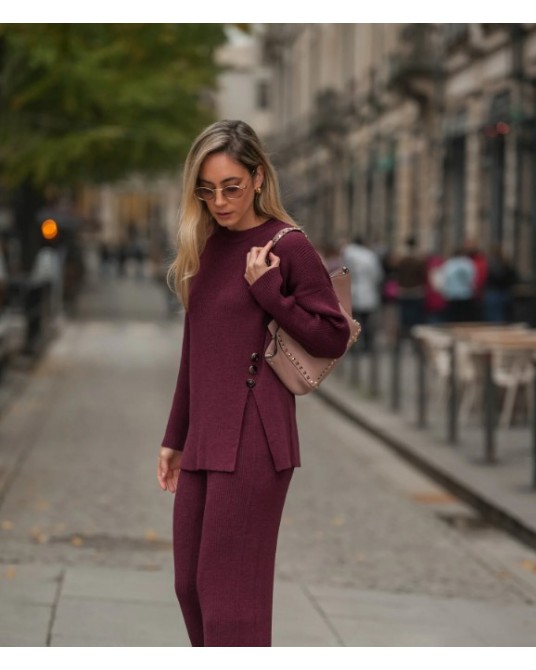 Jersey de punto con botones laterales de Guimanos