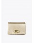 Bolso bandolera DORADO con solapa de Lola Casademunt