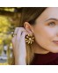 Pendientes flor con perla de Anartxy