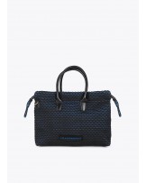 Bandolera tejido rejilla azul de Lola Casademunt