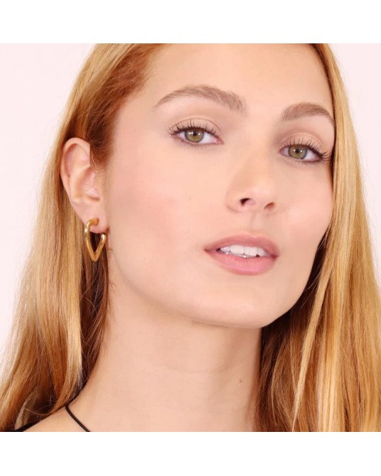 Pendientes aro corazòn de Anartxy