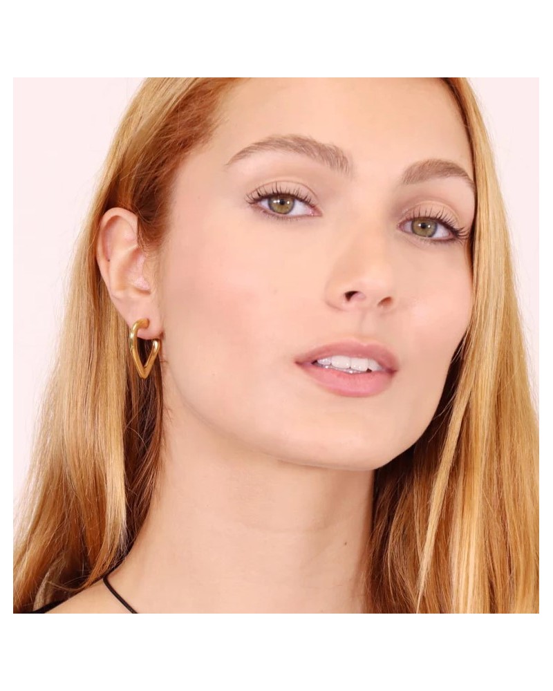 Pendientes aro corazòn de Anartxy