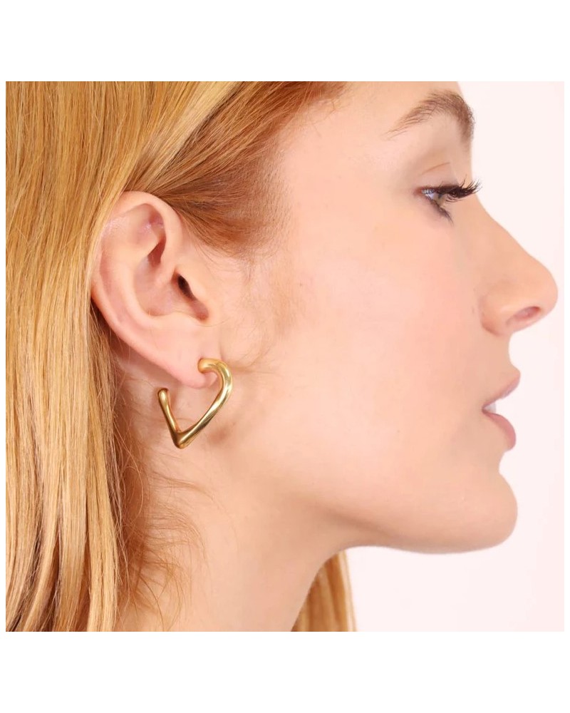 Pendientes aro corazòn de Anartxy