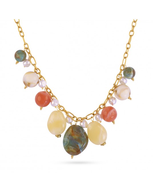 Collar corto con resinas de Anartxy