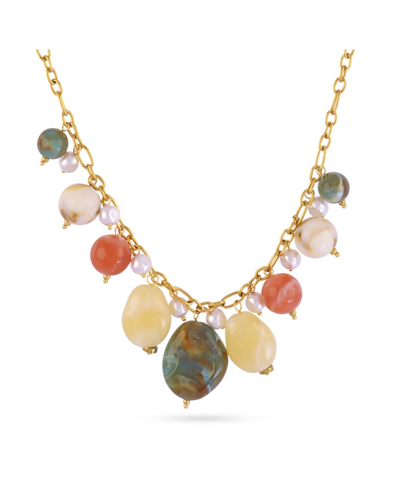 Collar corto con resinas de Anartxy