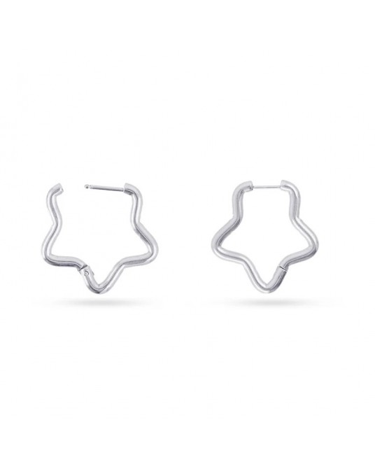 Pendientes aro estrella de Anartxy