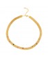 Collar acero con circonitas colores