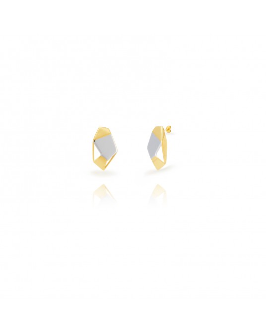 Pendientes acero dorado y plateado