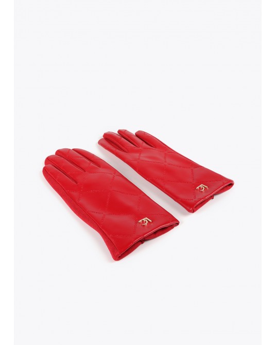 Guantes polipiel rojos de Lola Casademunt