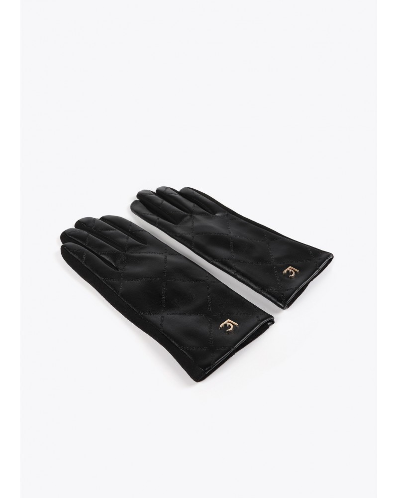 Guantes polipiel NEGROS de Lola Casademunt