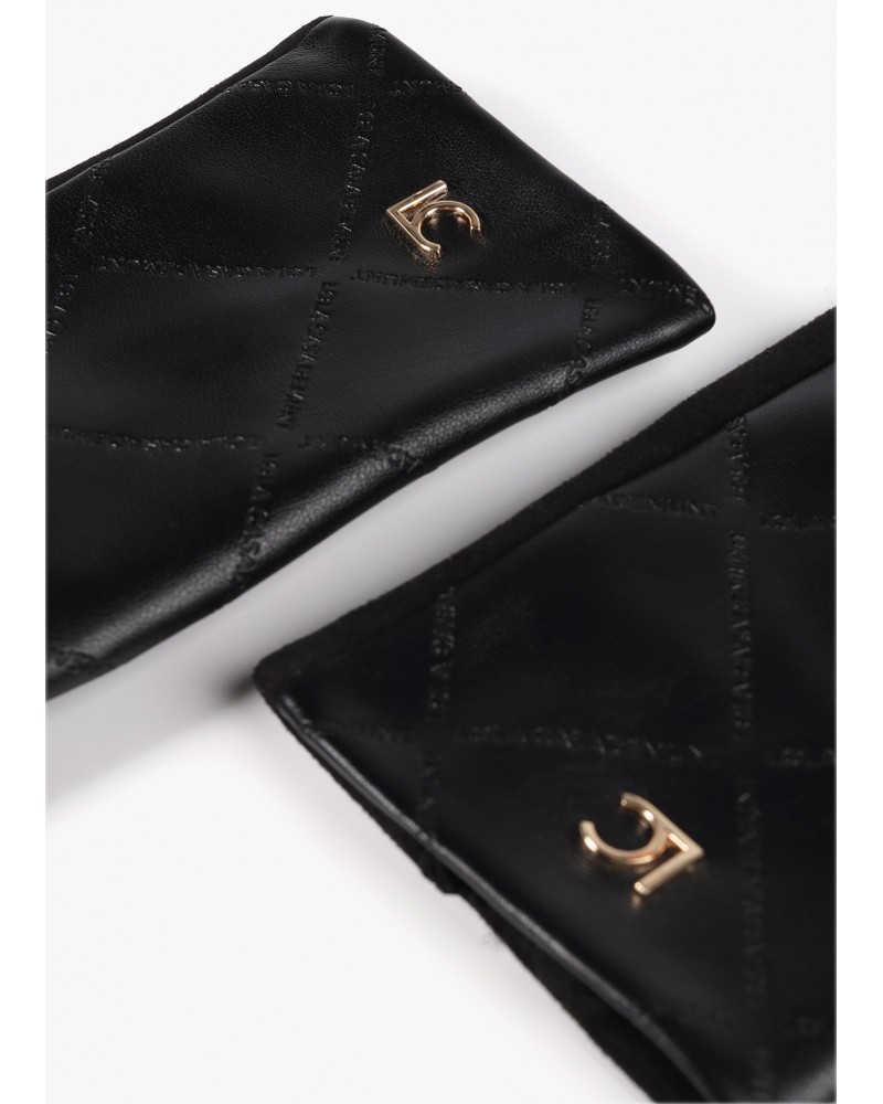 Guantes polipiel NEGROS de Lola Casademunt