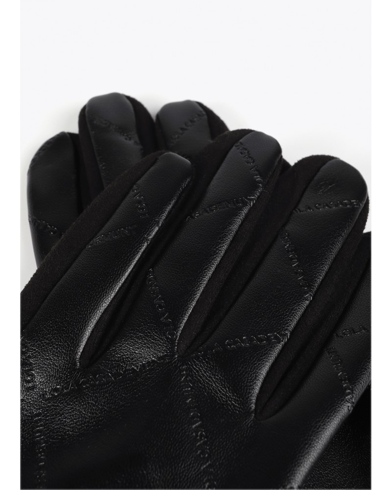 Guantes polipiel NEGROS de Lola Casademunt