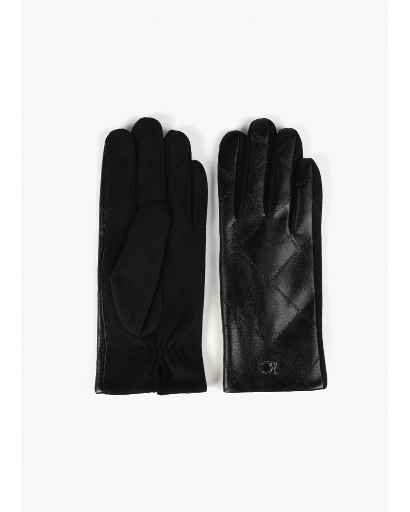 Guantes polipiel NEGROS de Lola Casademunt