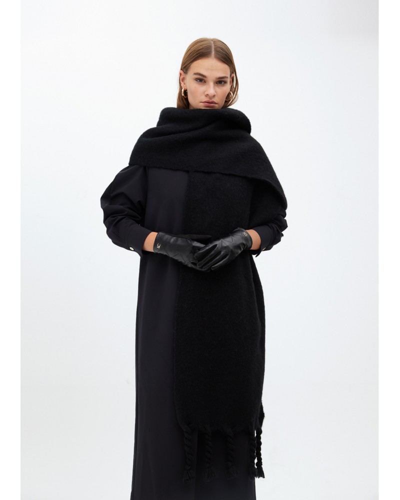 Guantes polipiel NEGROS de Lola Casademunt