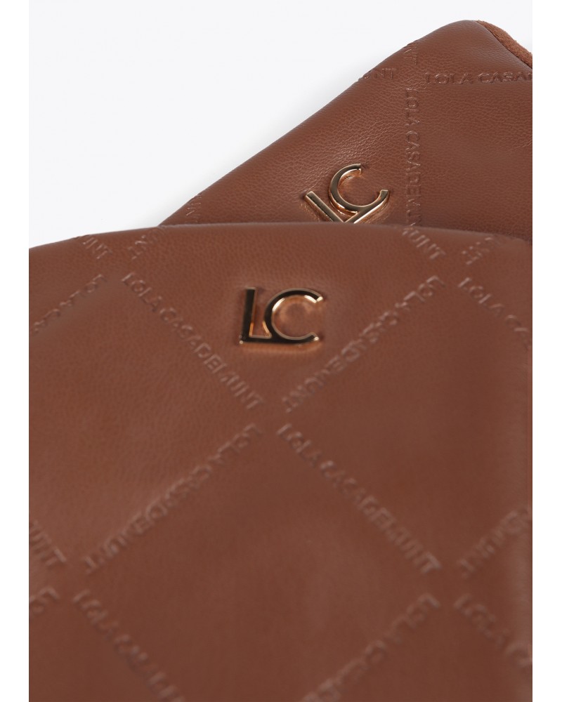 Guantes polipiel MARRONES de Lola Casademunt