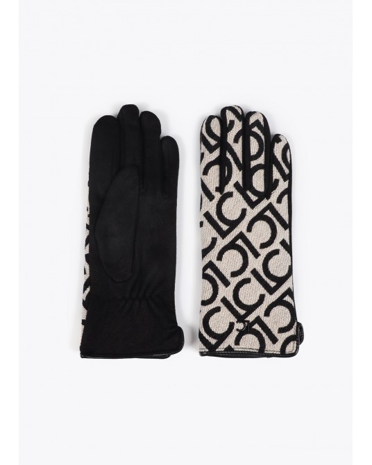Guantes logo negro de Lola Casademunt