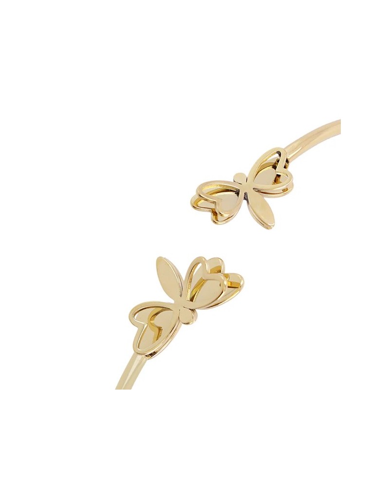 Brazalete de acero con mariposas de Anartxy