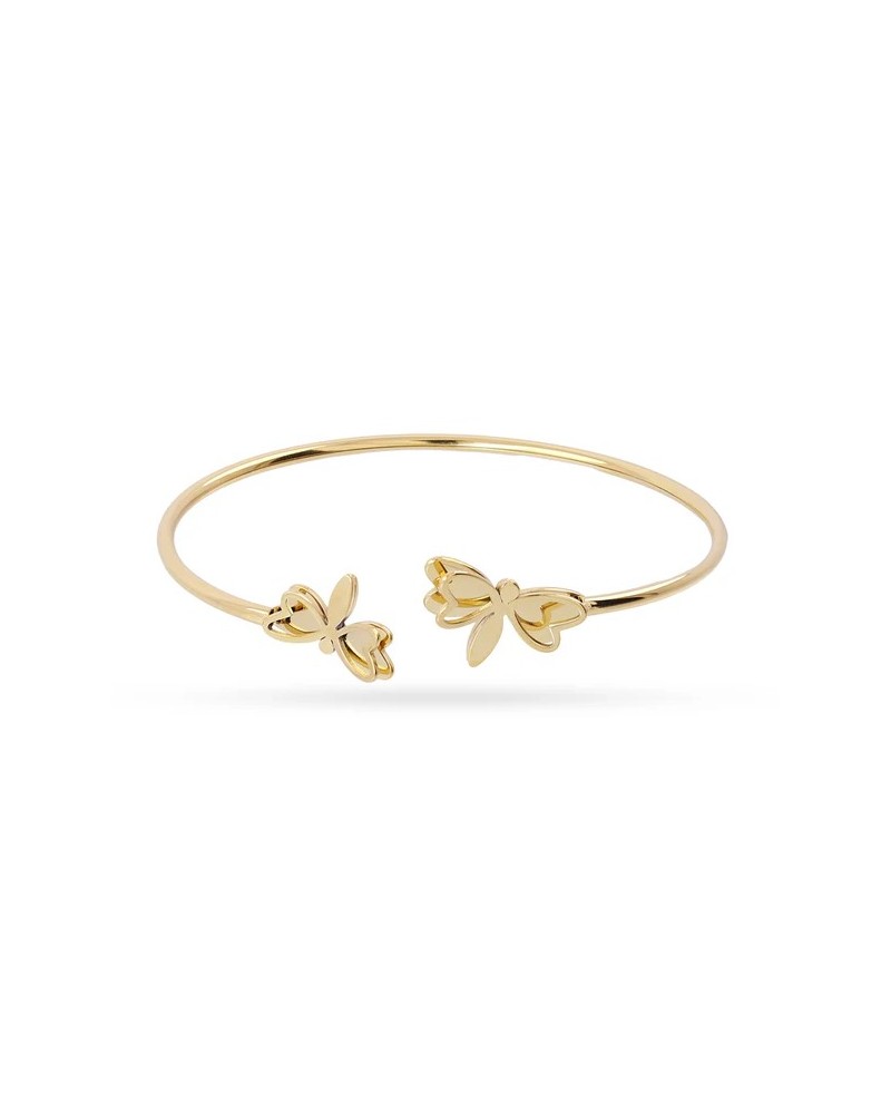 Brazalete de acero con mariposas de Anartxy