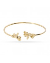 Brazalete de acero con mariposas de Anartxy