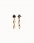 Pendientes con cristal facetado negro de UNOde50