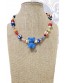 Collar bolas color y charm osito de Ssolo complementos