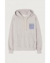 Sudadera gris con capucha de American Vintage