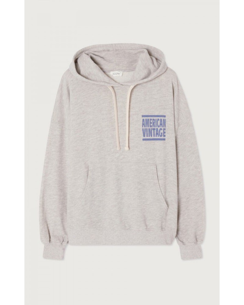 Sudadera gris con capucha de American Vintage