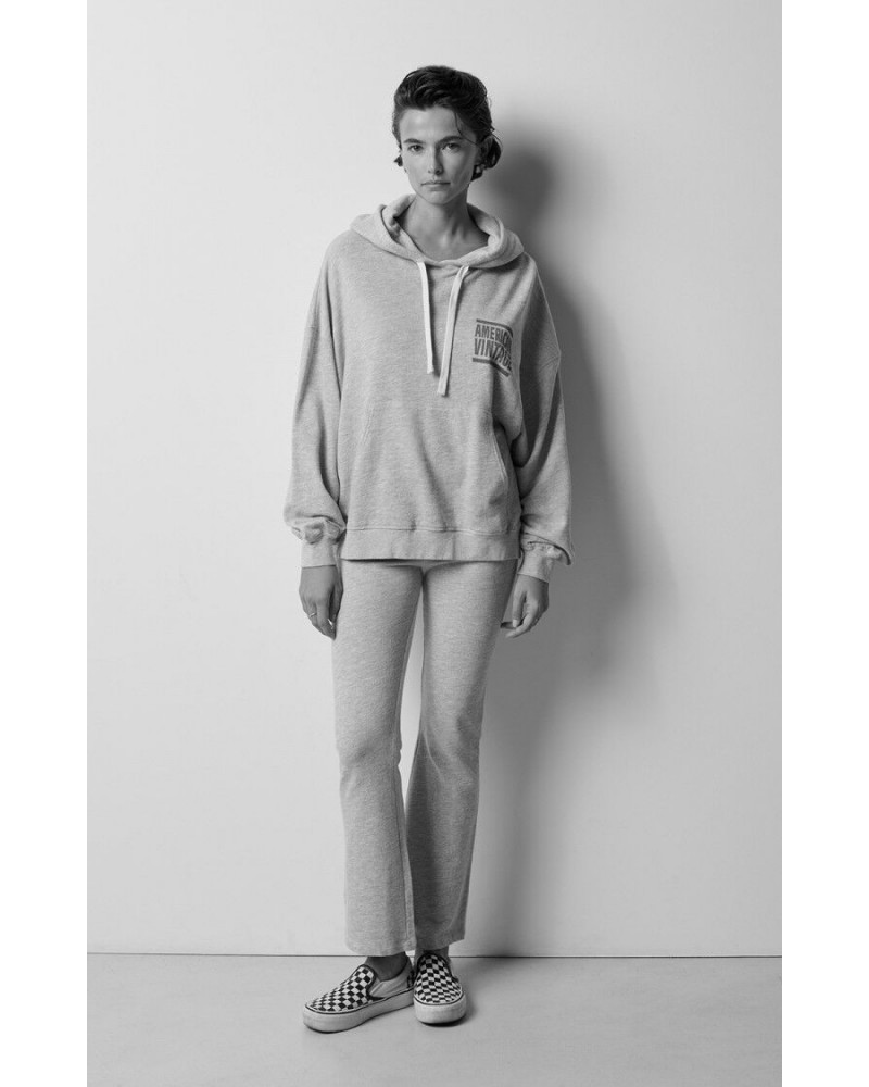 Sudadera gris con capucha de American Vintage