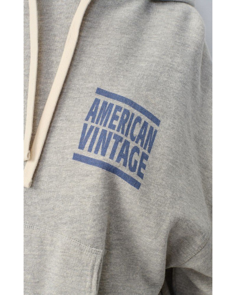 Sudadera gris con capucha de American Vintage