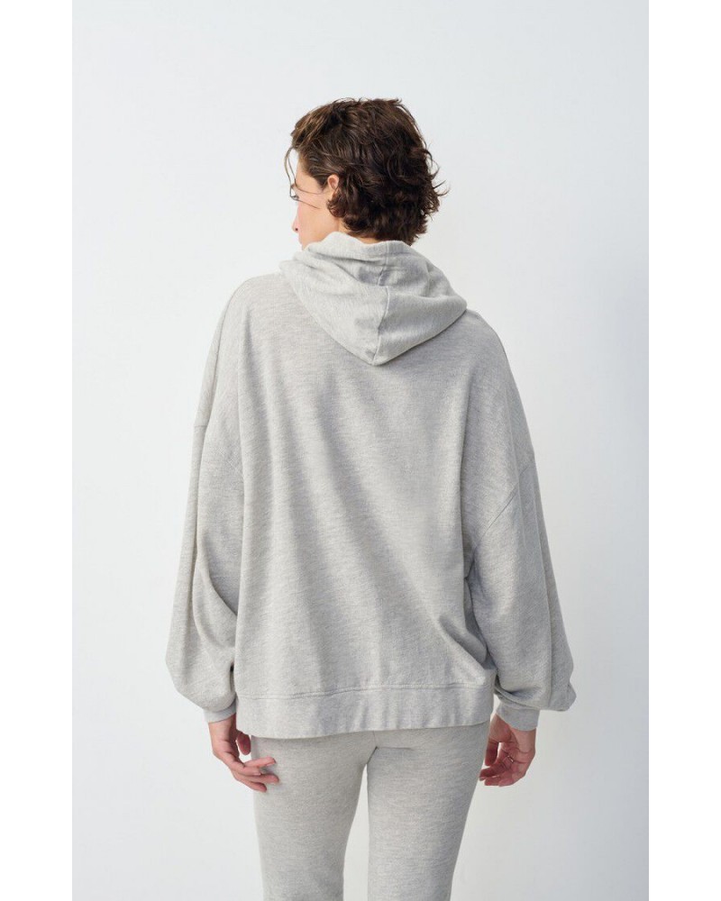 Sudadera gris con capucha de American Vintage
