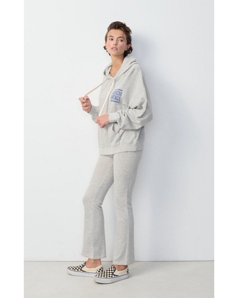 Sudadera gris con capucha de American Vintage