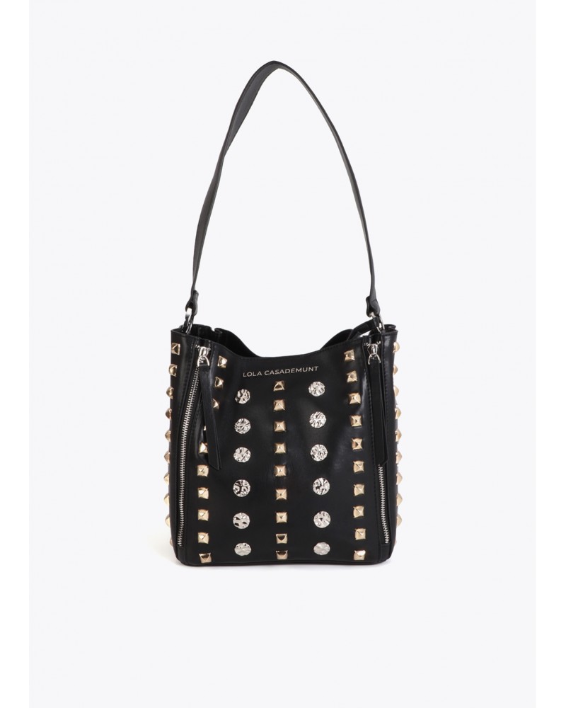 Bolso de hombro con tachas Lola Casademunt