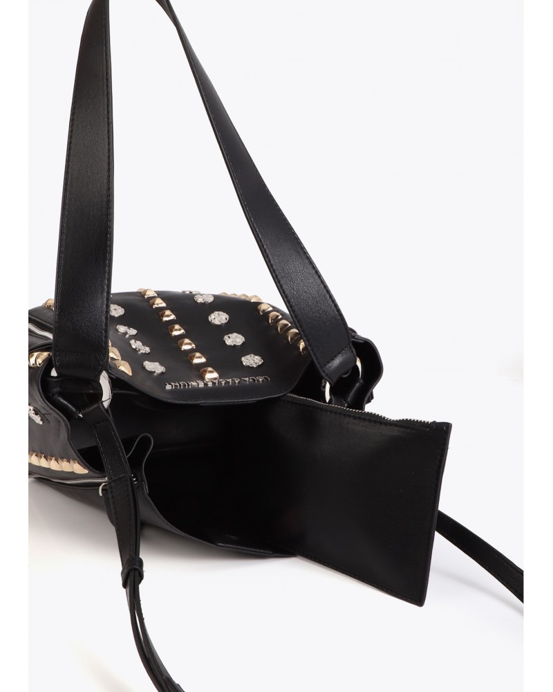 Bolso de hombro con tachas Lola Casademunt