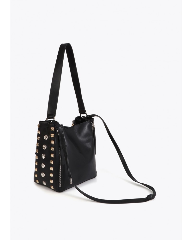 Bolso de hombro con tachas Lola Casademunt