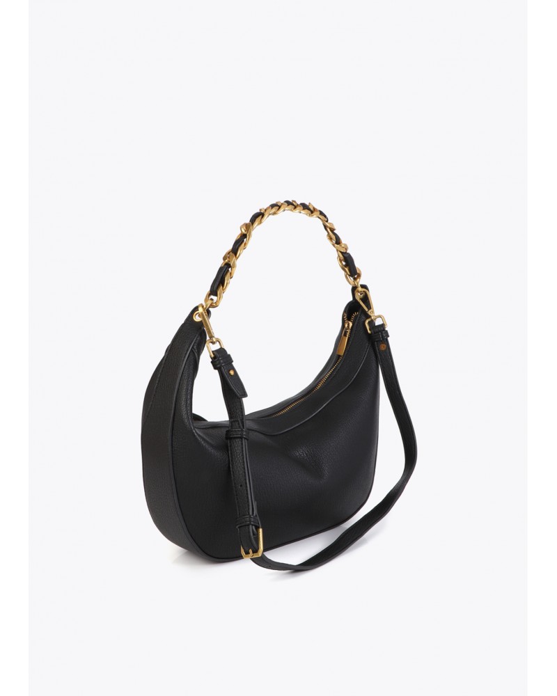 Bolso media luna negro Lola Casademunt