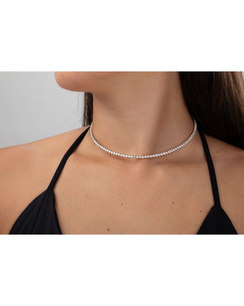 Chocker cristalitos en acero