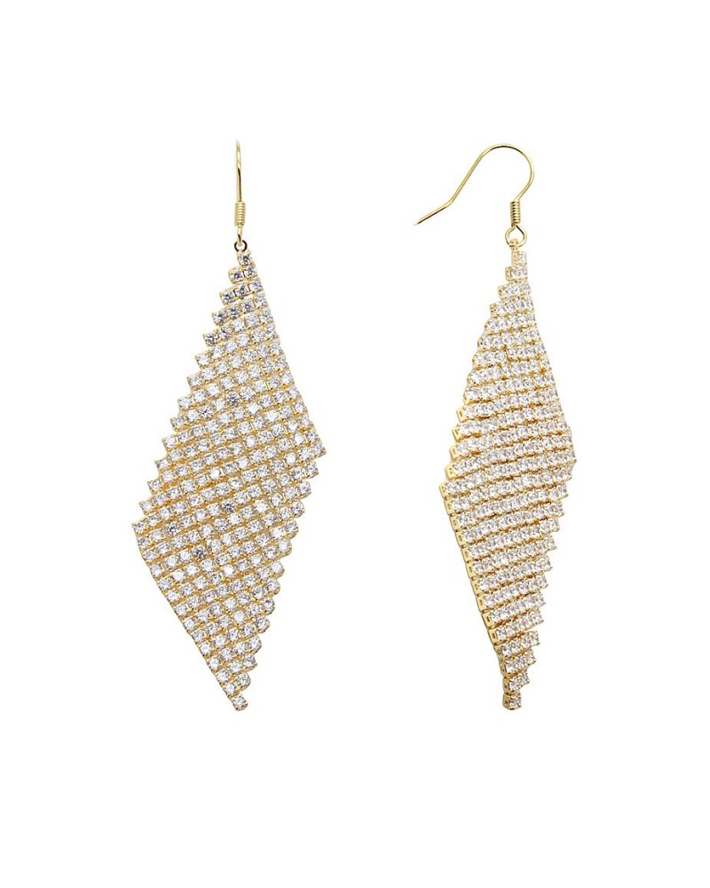 Pendientes cascada con brillos