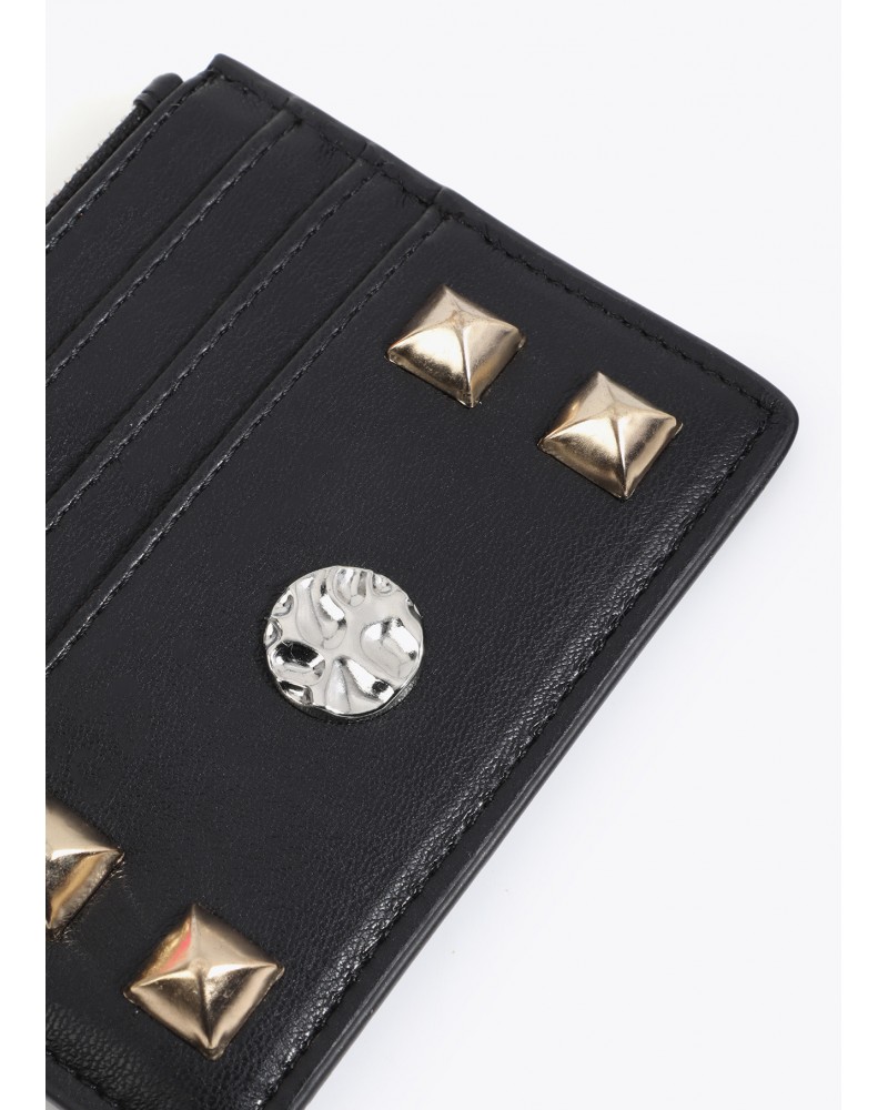 Tarjetero con tachas negro de Lola Casademunt